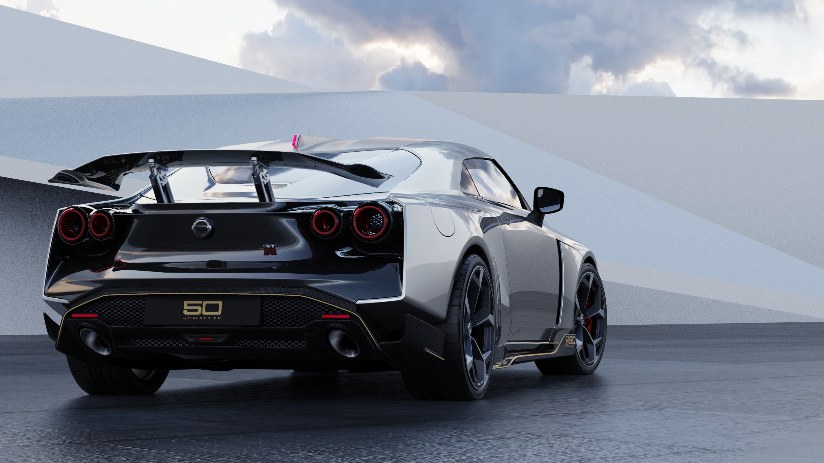 nissan gt r50 by italdesign production rendering silver rr 856576