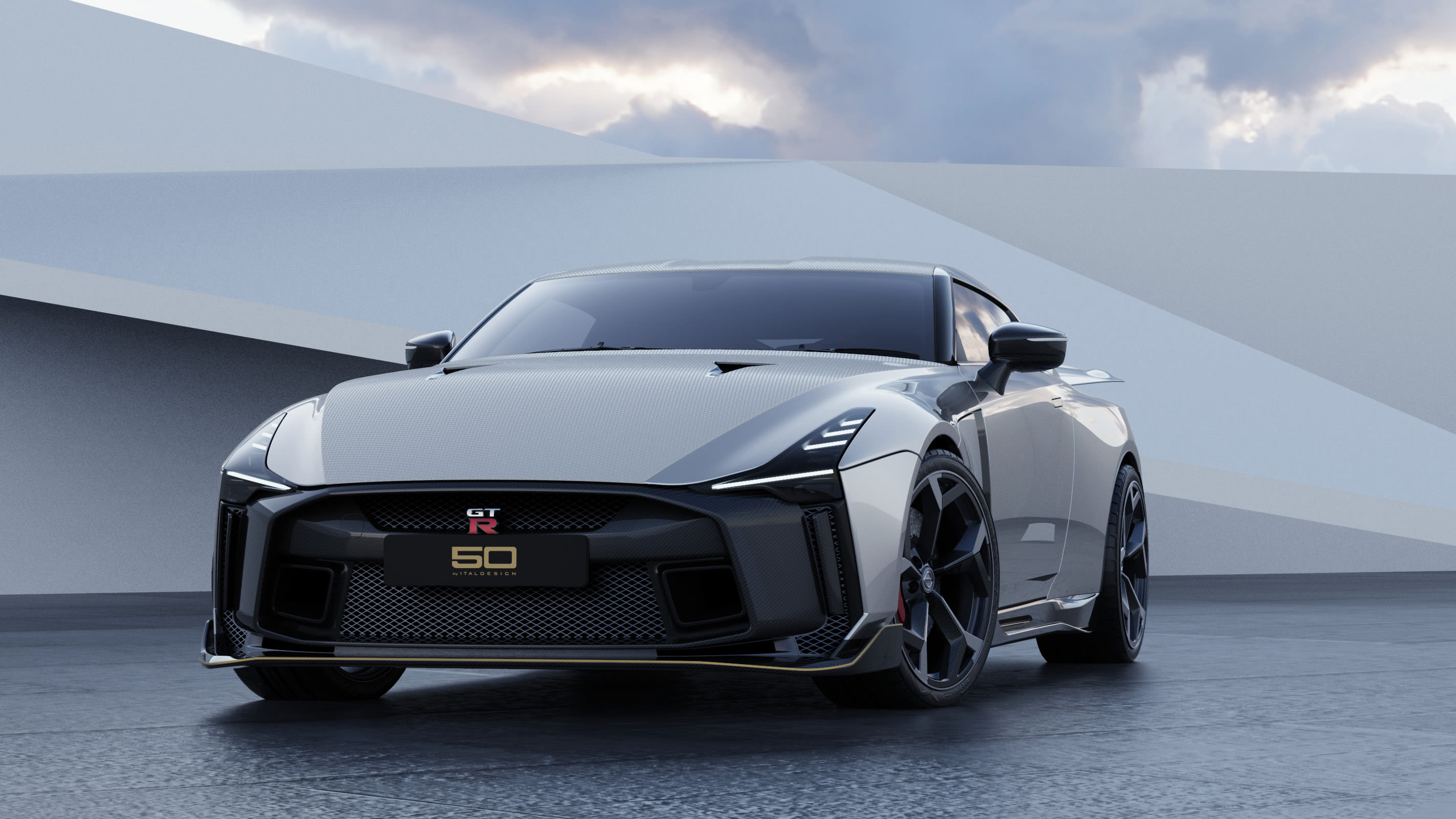 nissan gt r50 by italdesign production rendering silver fr 856574