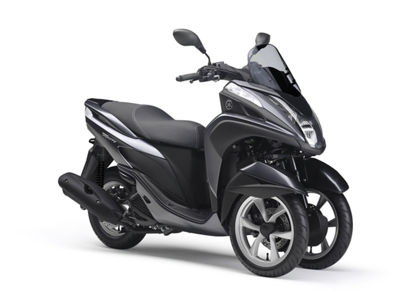 Yamaha Tricity ブラック三輪スクーター Yamaha debuts Tricity 3-wheel scooter [w/video] - Autoblog