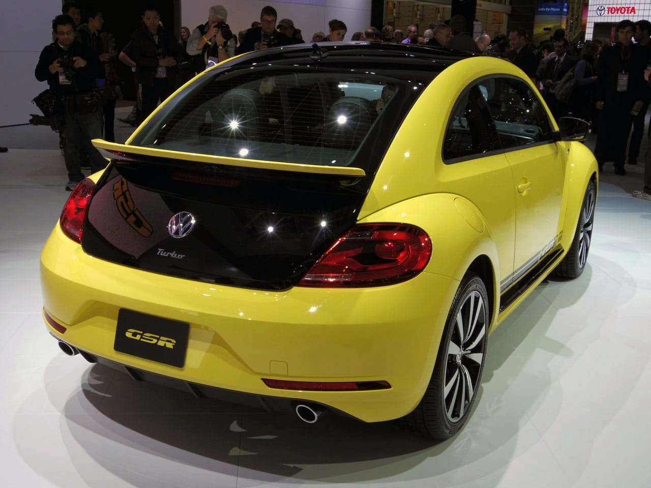 2014 Volkswagen Beetle GSR is black and yellow, black and yellow