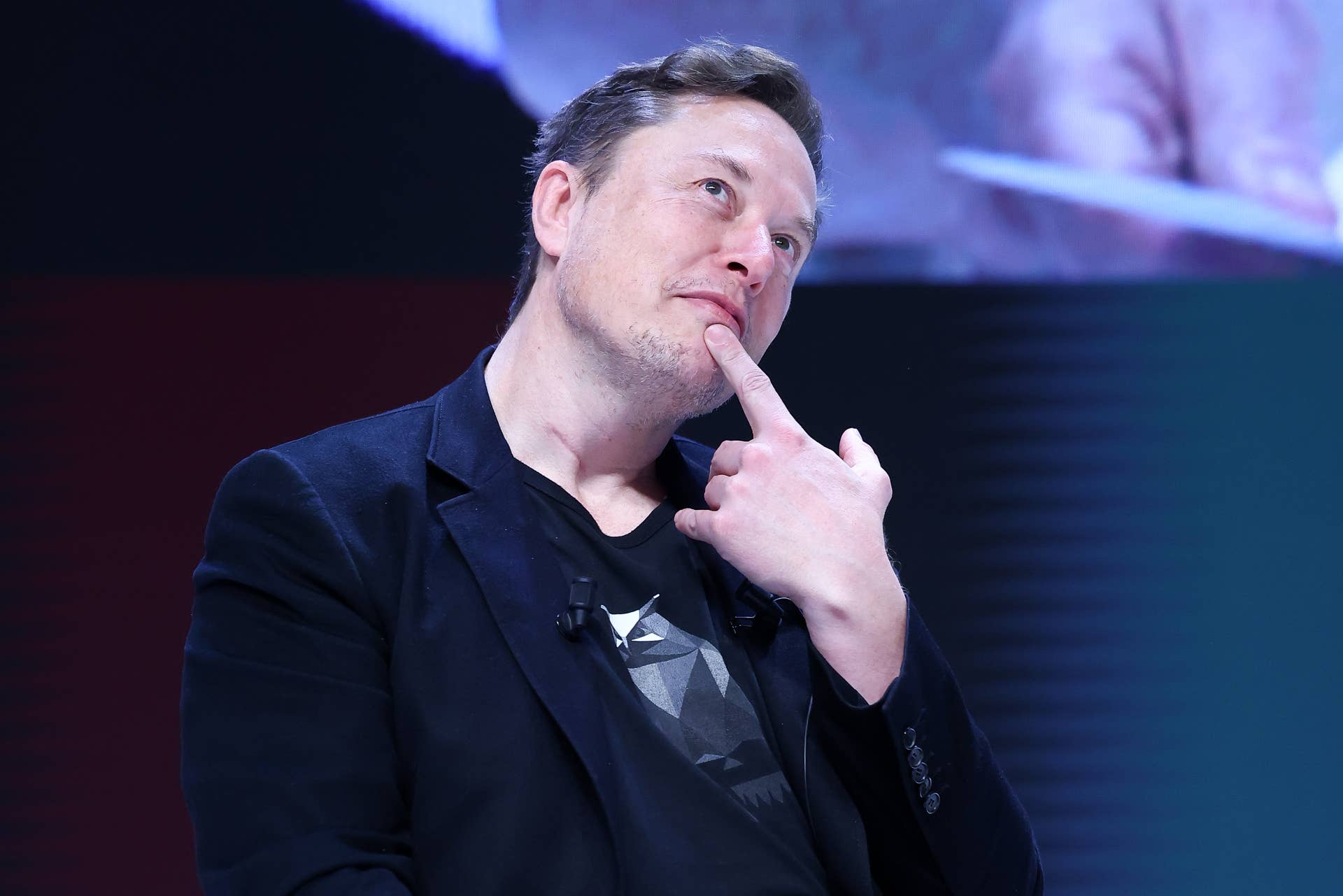 Elon Musk attends 'Exploring the New Frontiers of Innovation: Mark Read in Conversation with Elon Musk' sesion during the Cannes Lions International Festival Of Creativity 2024 - Day Three on June 19, 2024 in Cannes, France.