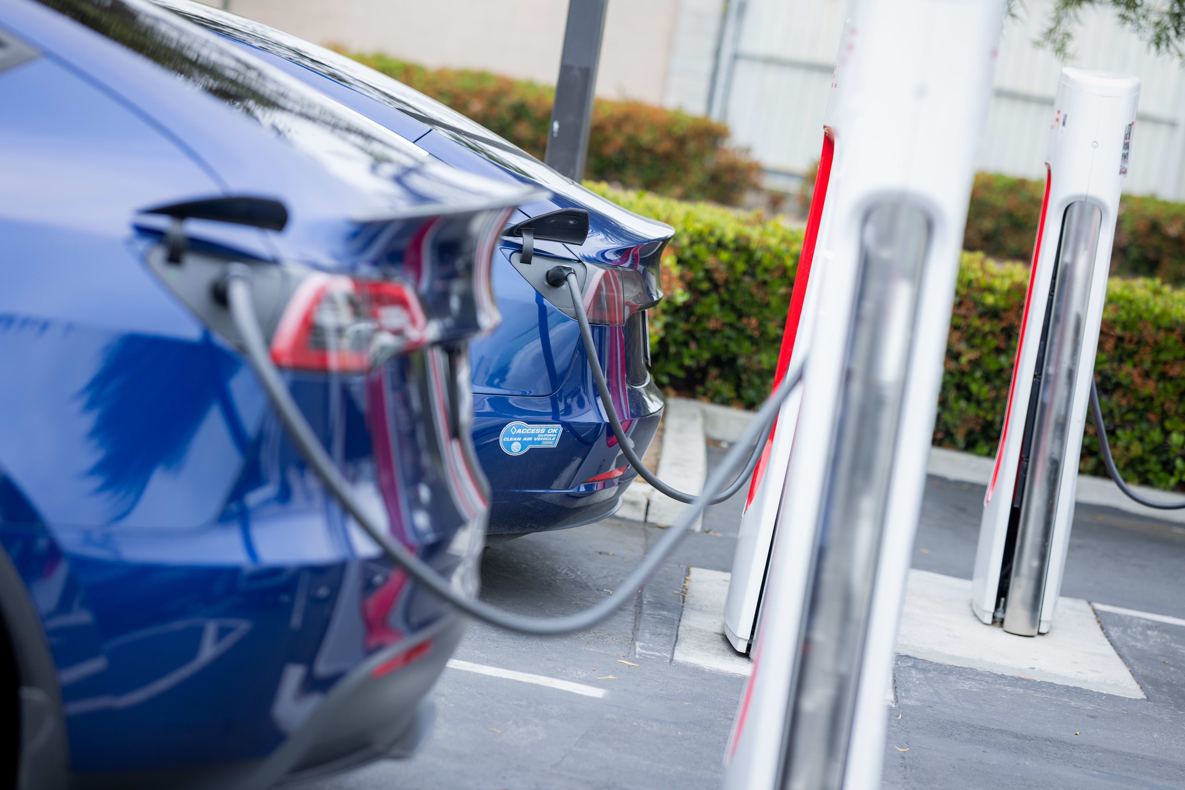 Tesla Supercharger in Hawthorne, California