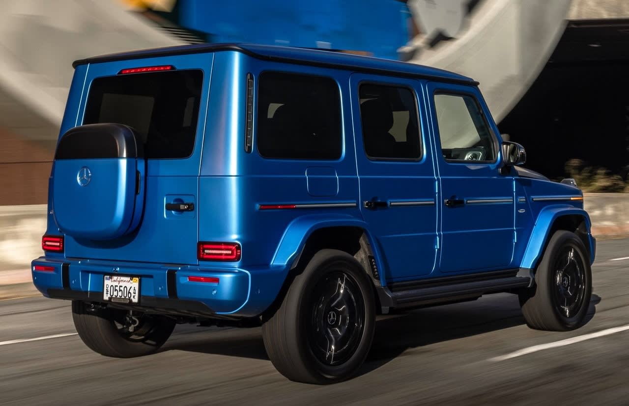 Mercedes-Benz EVs Are on Fire Sale Right Now, With Up to $50,000 Off on EQS and EQE Models 6 2025 Mercedes-Benz G580 with EQ Technology rear quarter beauty
