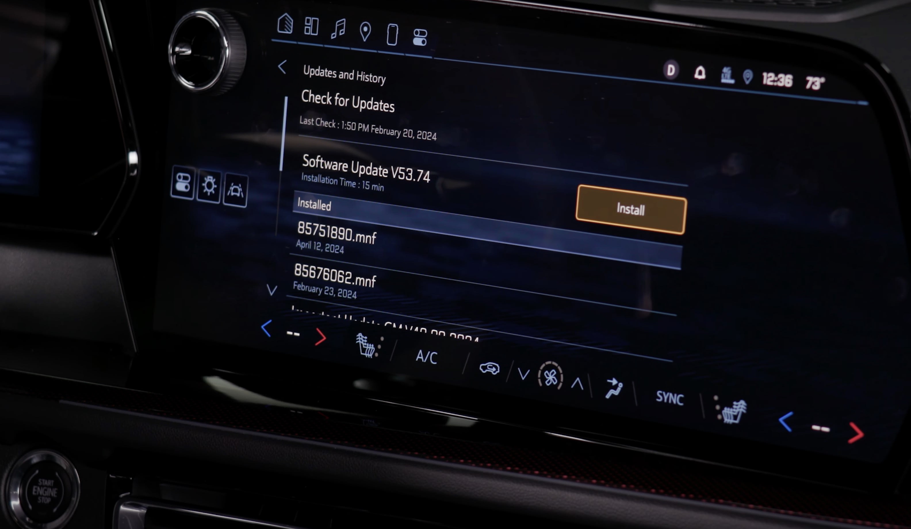 Software updates GM