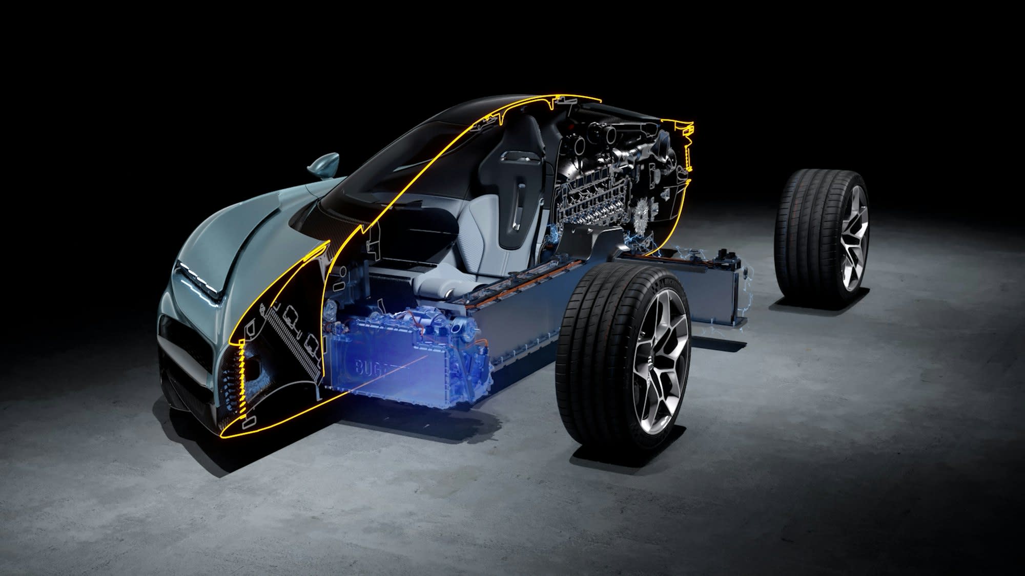 Bugatti solid-state battery 2030 Could Be for a Lightweight EV or Ultimate Tourbillon 4 Bugatti Tourbillon chassis cutout