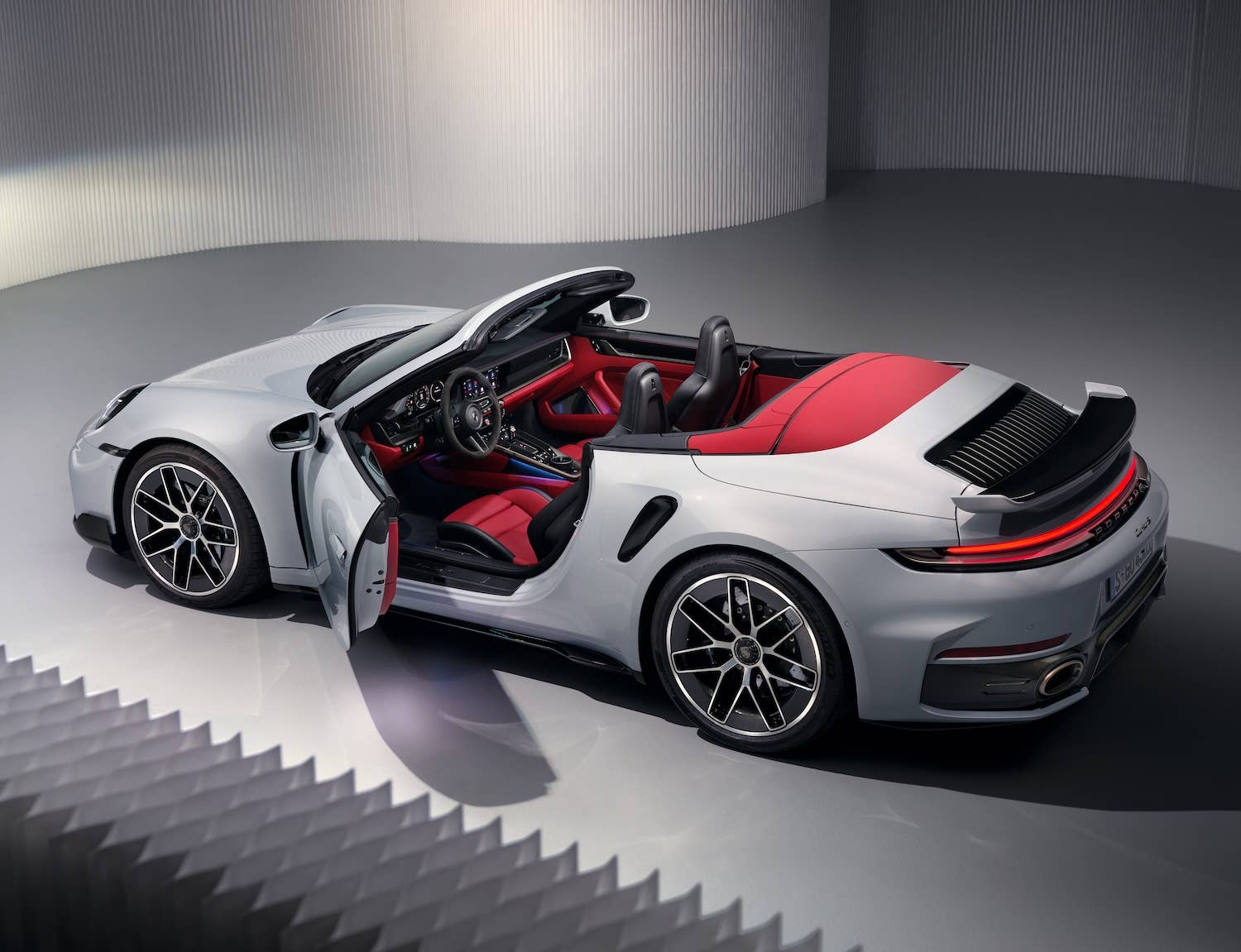 992.2 Porsche 911 Turbo S convertible door open