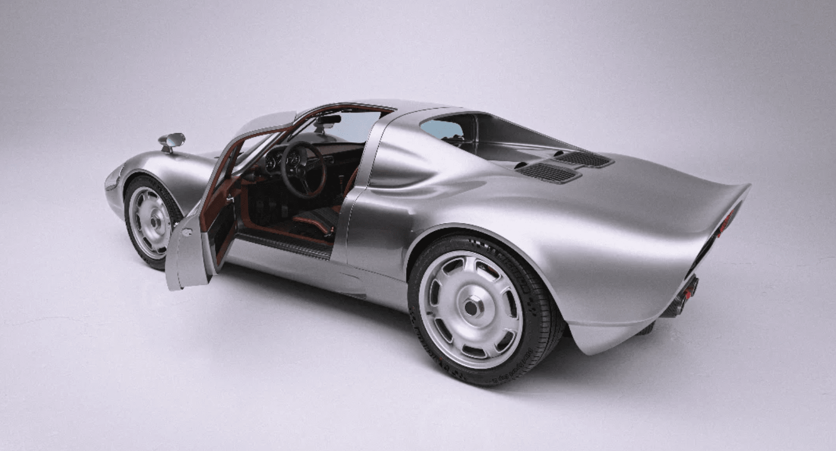 Aerfal Automotive AE94 Porsche restomod rear 3/4 door open