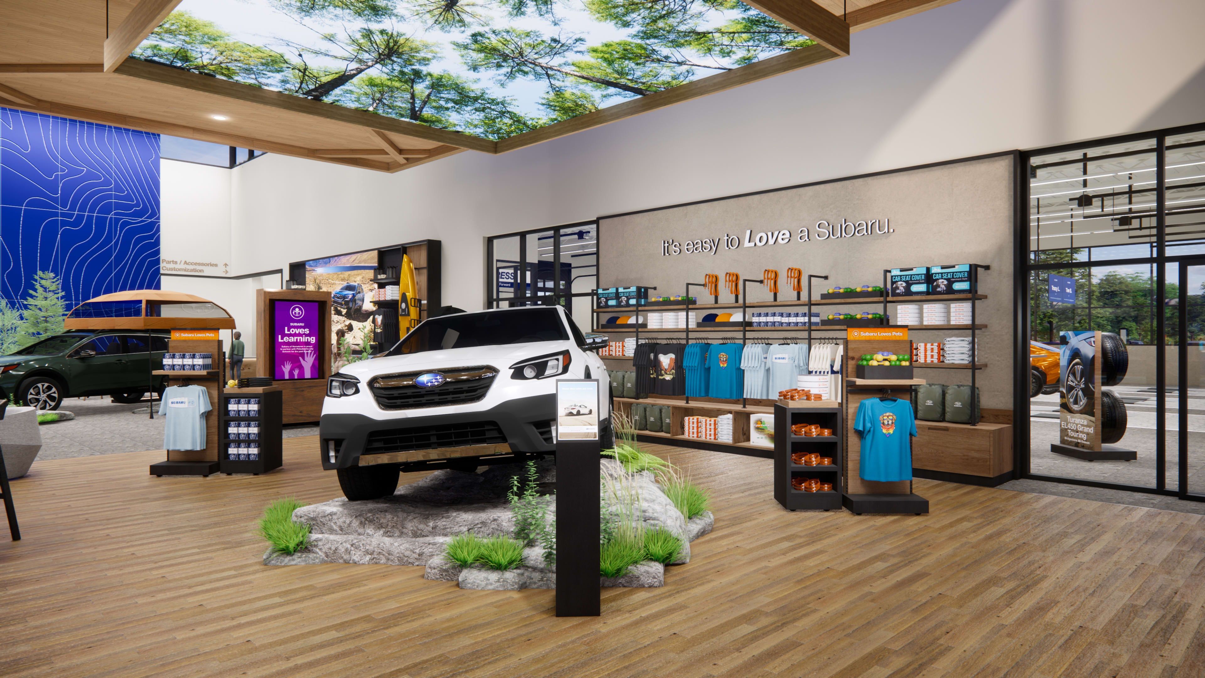 The New Ford dealer redesign Turns Showrooms Into "Apple Store" Spaces 10 subaru int car focal