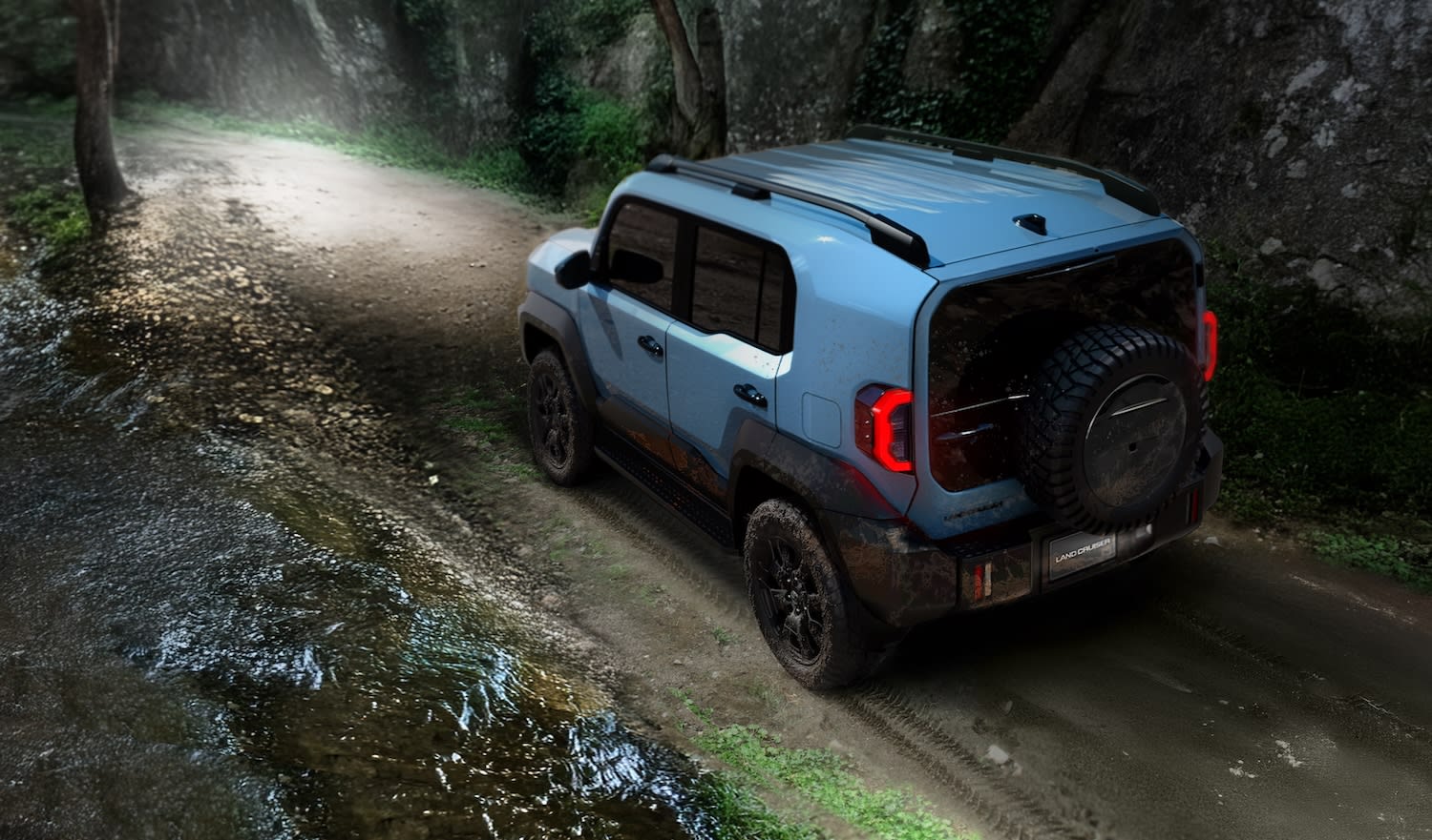 Toyota Land Cruiser FJ Officially Debuts: Retro Design, Modular Bumpers, Built for Off-Road Adventure, Launching Mid-2026 18 Toyota Land Cruiser FJ rear quarter on-road