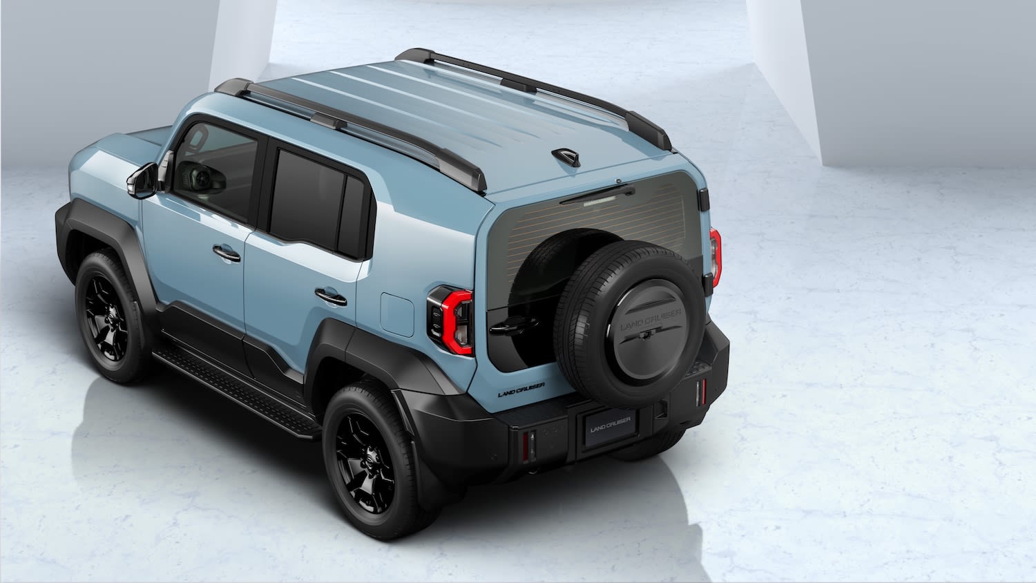 Toyota Land Cruiser FJ Officially Debuts: Retro Design, Modular Bumpers, Built for Off-Road Adventure, Launching Mid-2026 15 Toyota Land Cruiser FJ rea quarter high angle