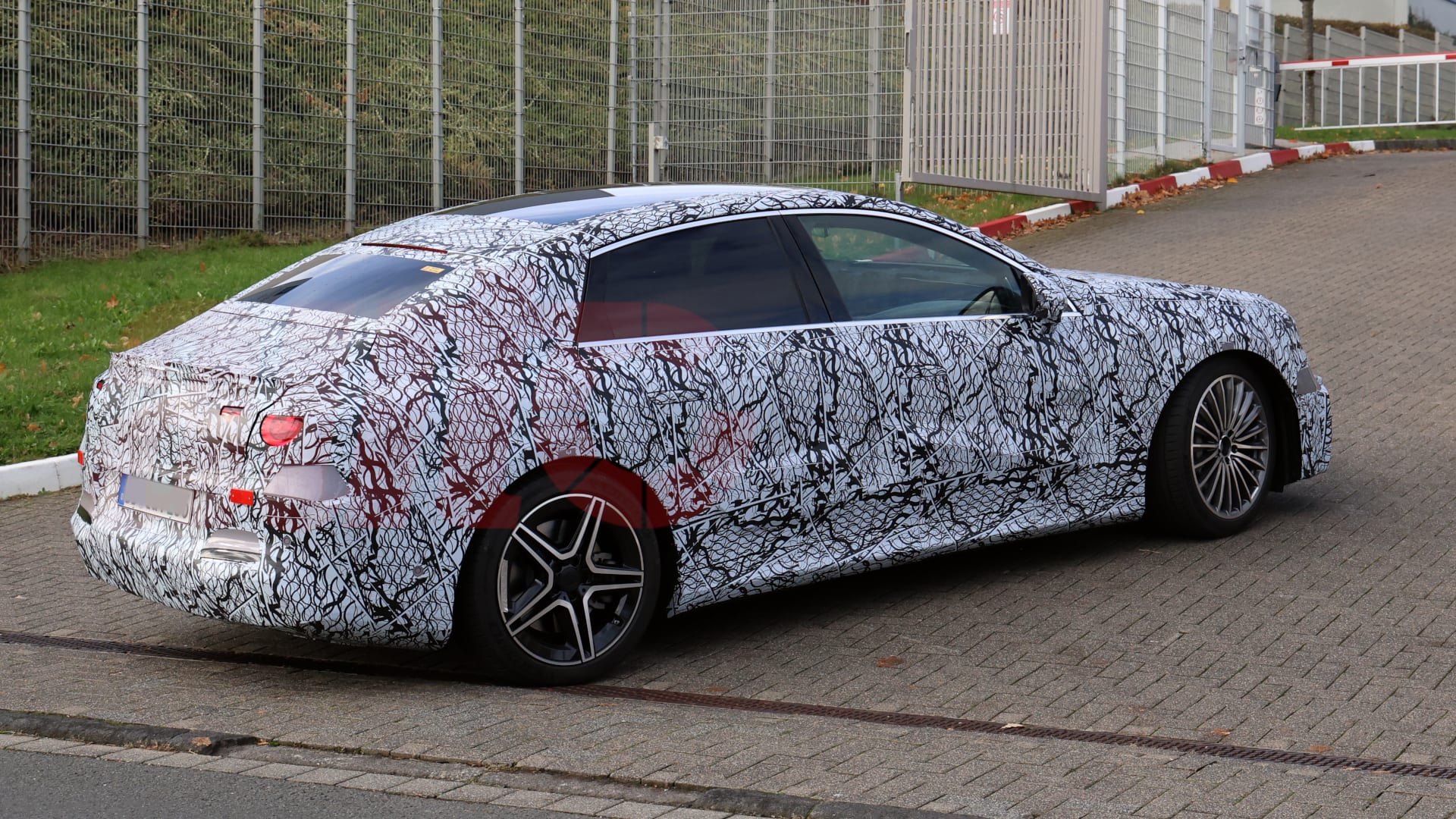 2027 Mercedes-AMG C-Class EV spy shot