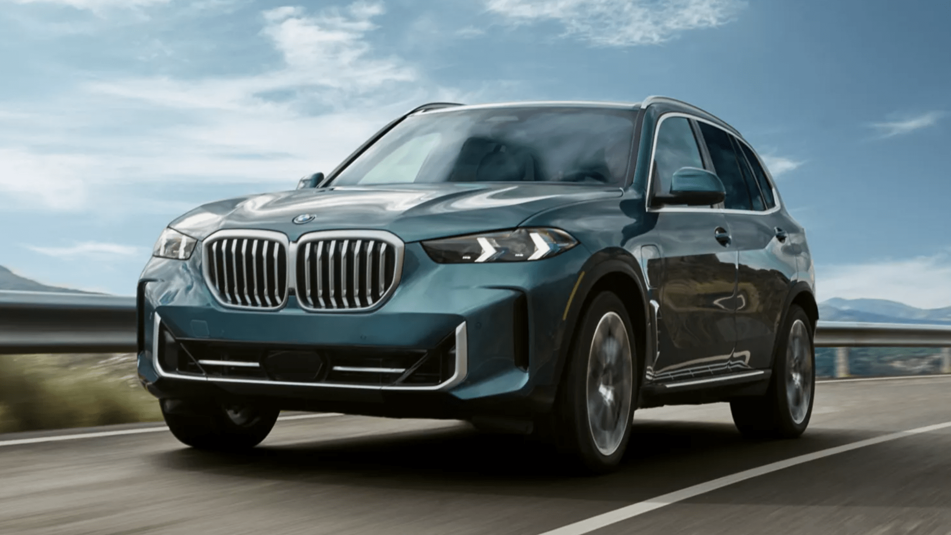 BMW X5 sDrive50e on the road