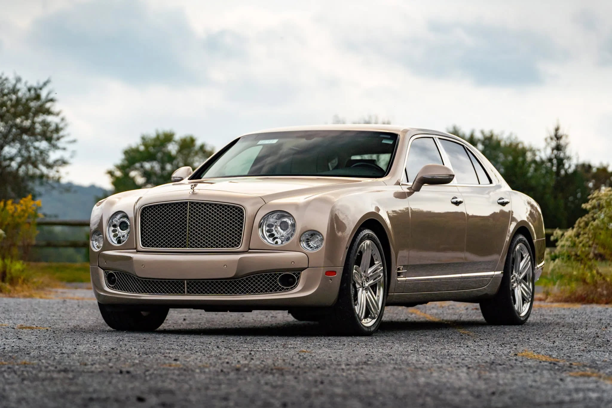 2012 Bentley Mulsanne with 25K Miles Bidding for Mercedes C-Class Money: Unmatched Luxury Value 8 2012 Bentley Mulsanne front three quarters