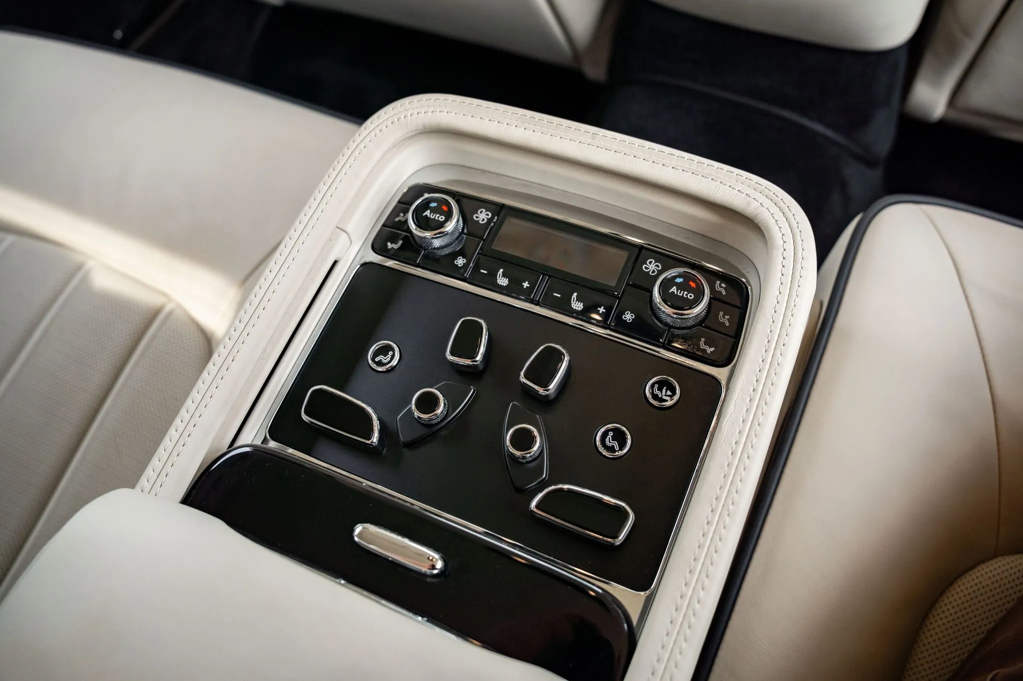 2012 Bentley Mulsanne with 25K Miles Bidding for Mercedes C-Class Money: Unmatched Luxury Value 7 2012 Bentley Mulsanne rear seat controls