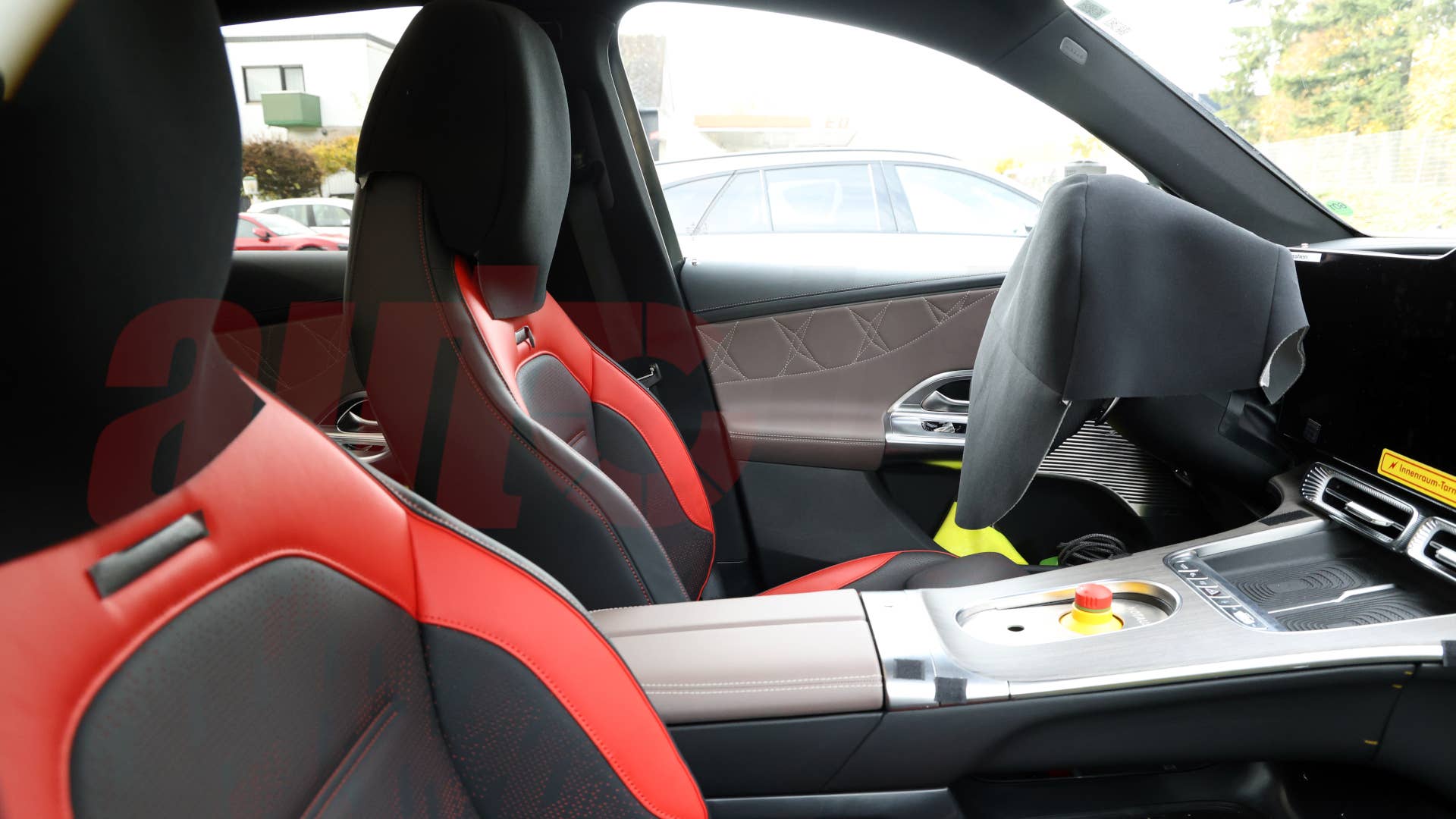 2026 Mercedes-AMG GLC EQ interior spy shot
