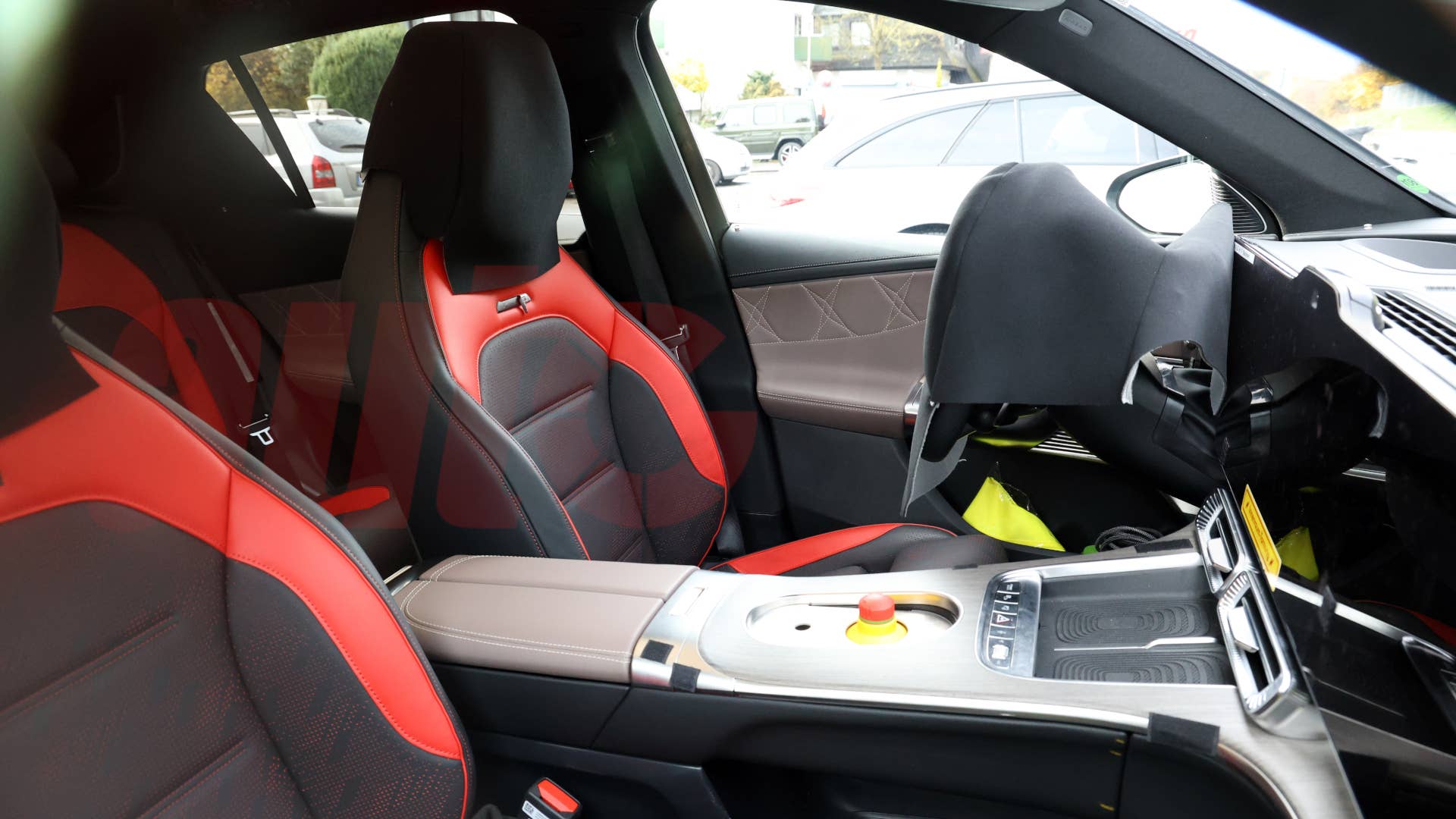 2026 Mercedes-AMG GLC EQ interior spy shot