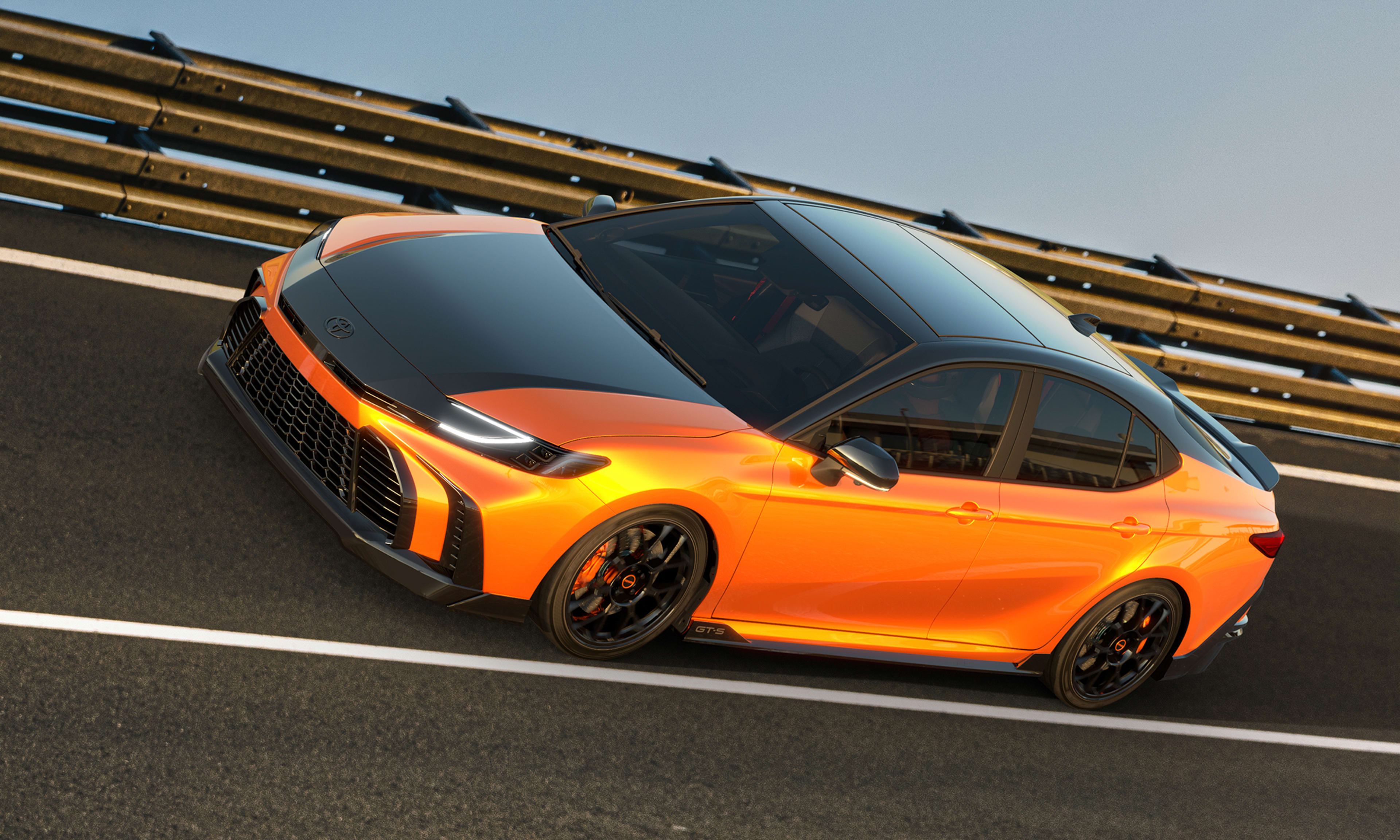 Toyota Explores The Wild Side Of All Its Powertrains At SEMA: Hydrogen Tacoma, EV Race Car, & V6 Land Cruiser Restomod 3 camry gt s concept toyota sema 2025 hi res vr 4