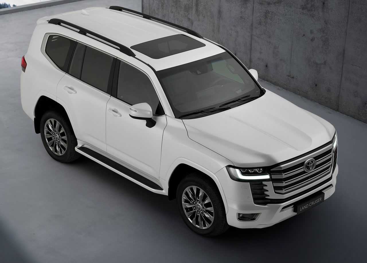 Toyota Hints Land Cruiser Could Get V8 Back: New Twin-Turbo 4.0L V8 Engine is Technically Compatible 3 Toyota Land Cruiser 300 front quarter high angle