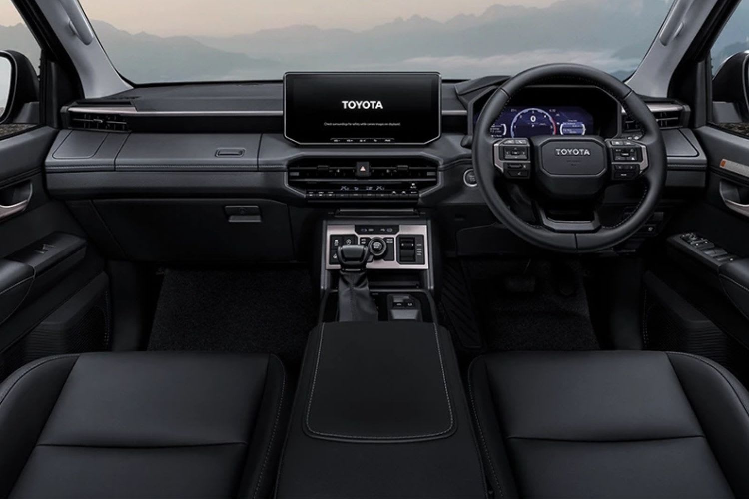 New Ninth-Gen Toyota Hilux "Travo" Debuts: Still a Big Deal Worldwide 5 2026 Toyota Hilux Travo (Thai-spec) dashboard view