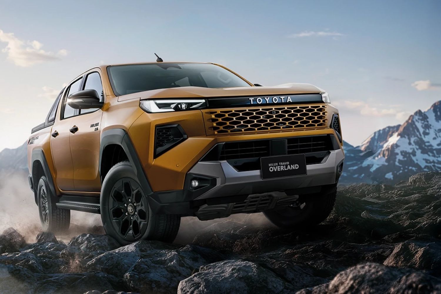 New Ninth-Gen Toyota Hilux "Travo" Debuts: Still a Big Deal Worldwide 9 2026 Toyota Hilux Travo Overland (Thai-spec) front 3/4 off-road