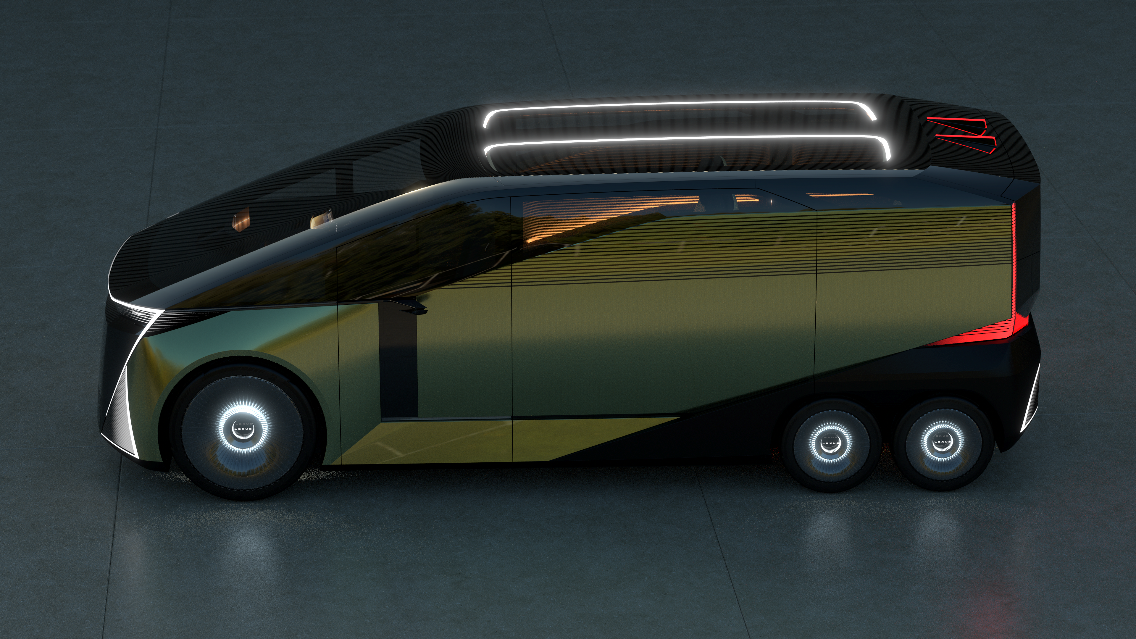 Lexus LS Concept Gallery: Six-Wheeled Minivan Unveiled with VIP Reclining Seats and Luxury Space Vision 4 Lexus LS Concept