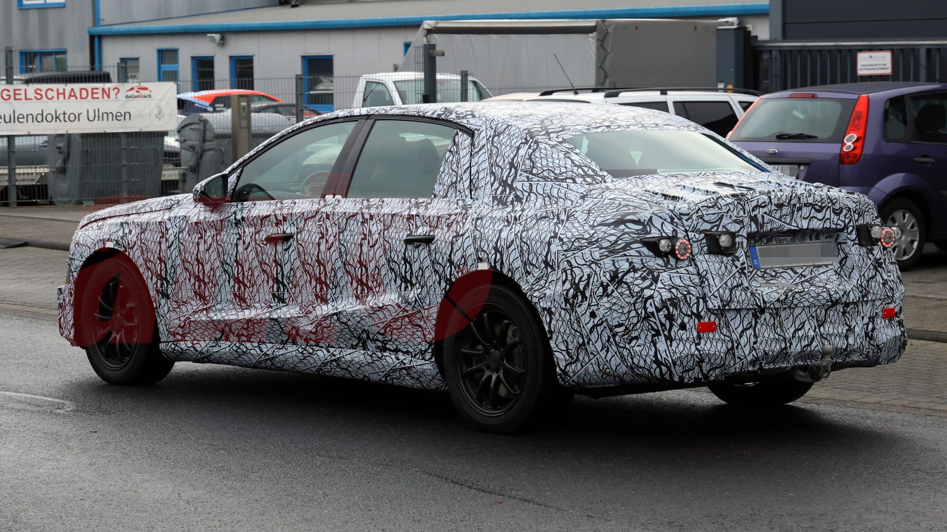 2026 Mercedes EQE China model Adds Rear-Wheel Steering to Lower Trims 7 2027 Mercedes-Benz EQE spy shot