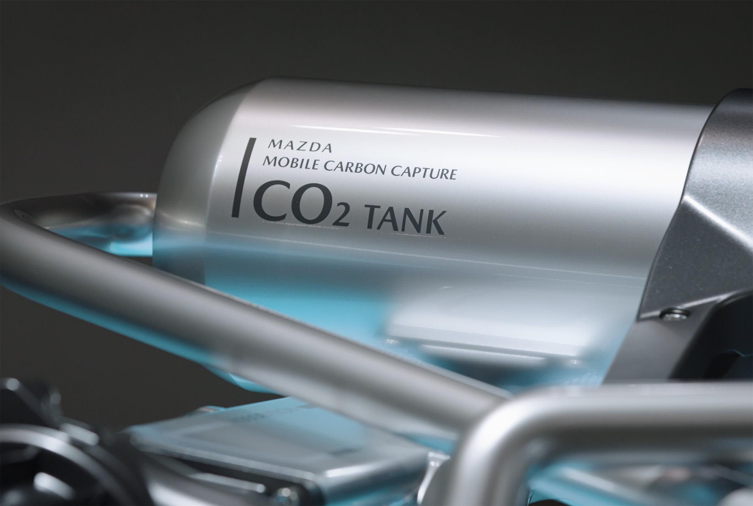 Mazda Vision X-Coupe Revealed: Wankel Hybrid with Mobile Carbon Capture Cleans Air “The More You Drive” 7 The system sequesters CO2 pulled out of the exhaust stream -- which can later be removed from the vehicle.