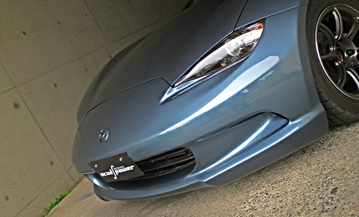 This $2,000 Scud Power long-nose Miata kit Makes Your Car Look 20 Years Older 2 Mazda MX-5 Scud Power long-nose conversion closeup