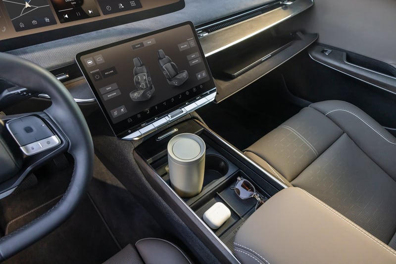 Lower Lucid Gravity Touring price Unveiled at LA Auto Show 5 centerconsole