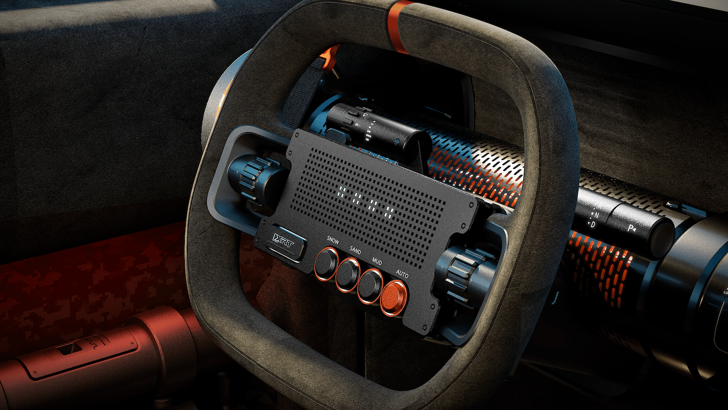 Off-Road Hardware Takes Priority in the Hyundai Crater Concept debut 9 Hyundai Crater Concept steering wheel