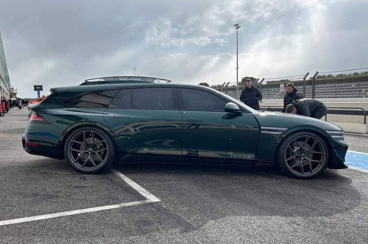 Genesis G90 Wingback Concept shown during the GV70 Magma launch in France