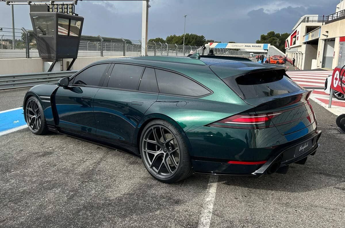 Genesis G90 Wingback Concept shown during the GV70 Magma launch in France