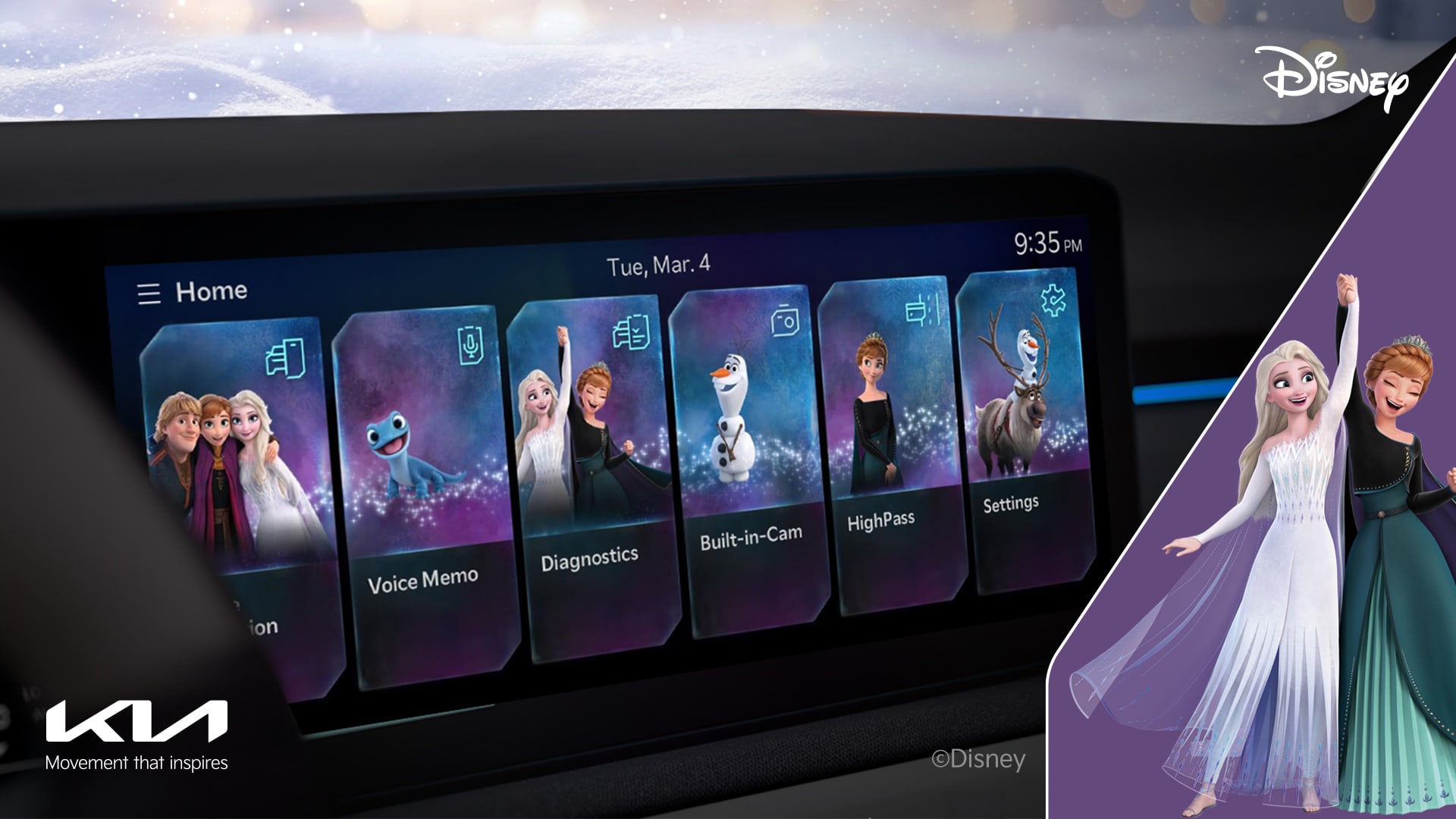 Kia In-Car Display Themes: Kia Launches Disney, Star Wars & Marvel Dashboards 3 707317