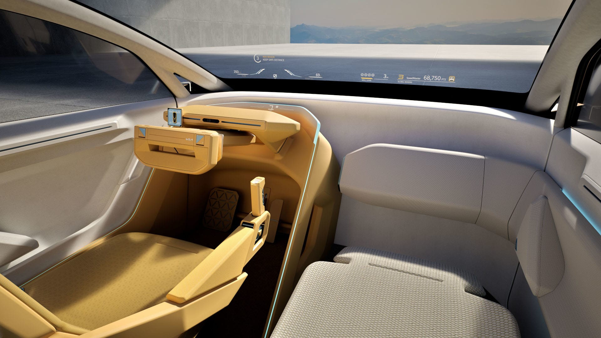 Kia Vision Meta Turismo concept Tech Includes AR HUD and Joystick Shift Lever 4 Kia Vision Meta Turismo concept interior