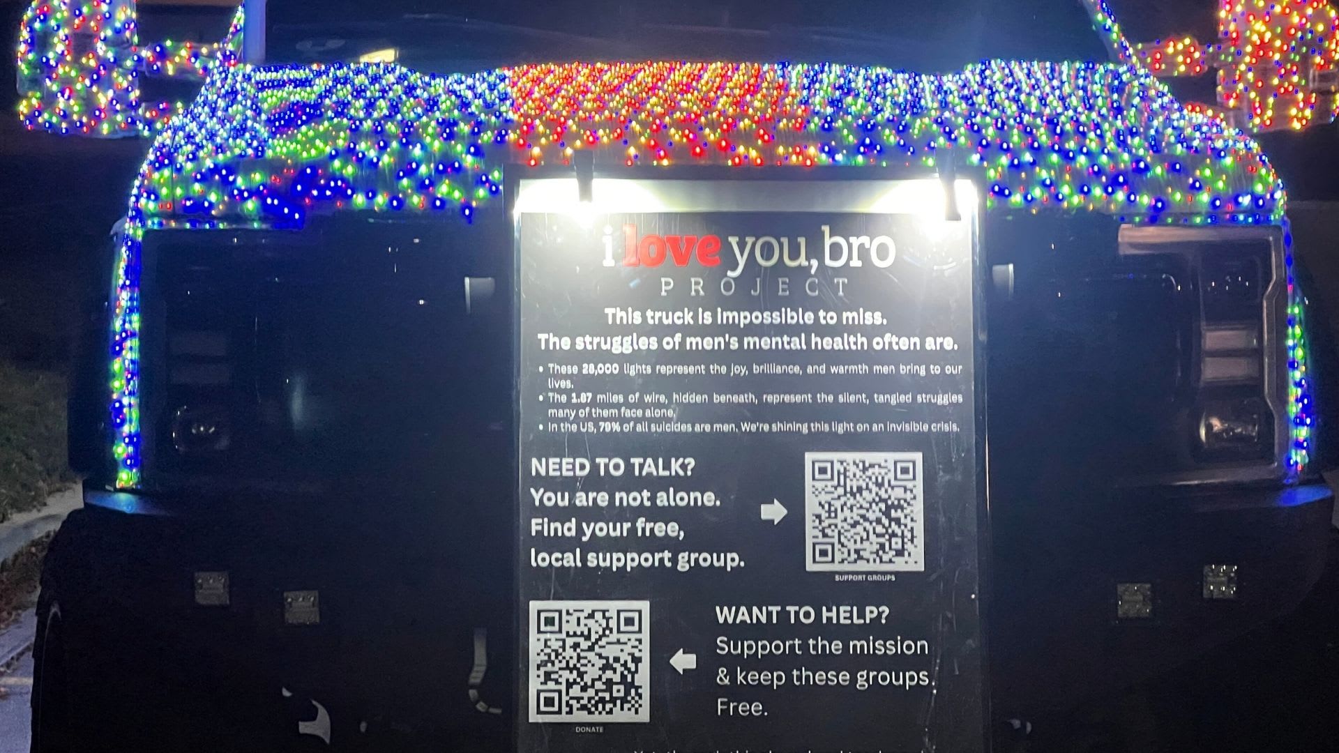 Ford Super Duty Christmas lights Project Took 20 Hours and Supports "I Love You, Bro" 2 image 18