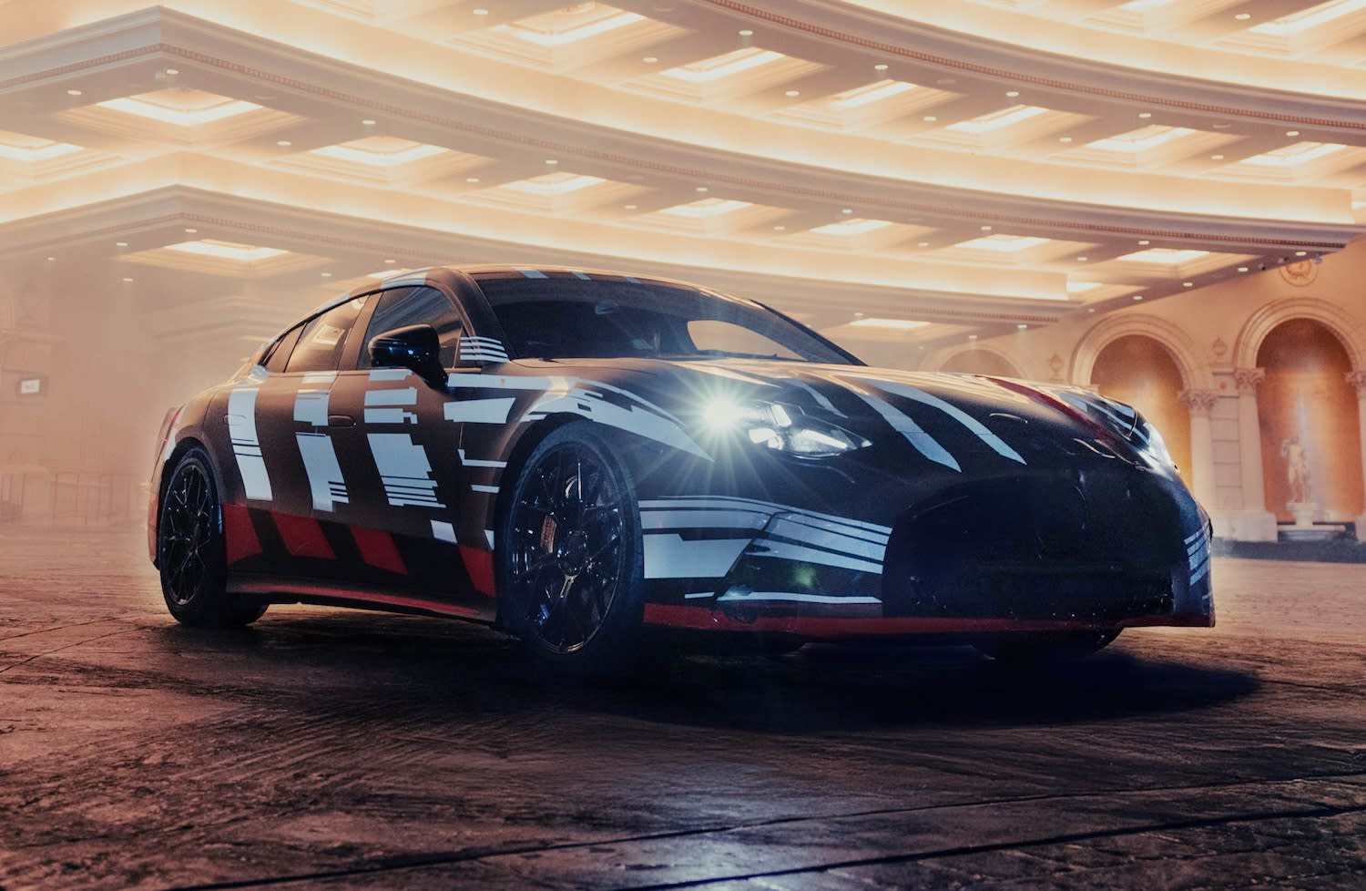 Mercedes-AMG electric GT 4-Door Coupe Powertrain Derived from Record-Setting GT XX Concept 3 Mercedes-AMG GT 4-Door Coupe EV teaser