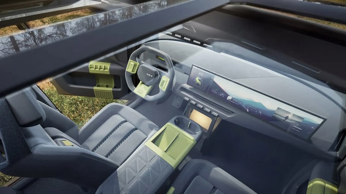 Kia EV5 Weekender Concept: Specs of the Rugged Electric Adventure SUV 5 Kia EV5 WKNDR Concept interior