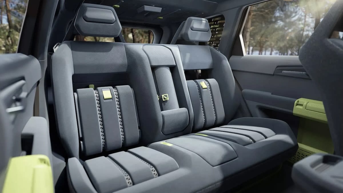 Kia EV5 Weekender Concept: Specs of the Rugged Electric Adventure SUV 7 Kia EV5 WKNDR Concept rear seats