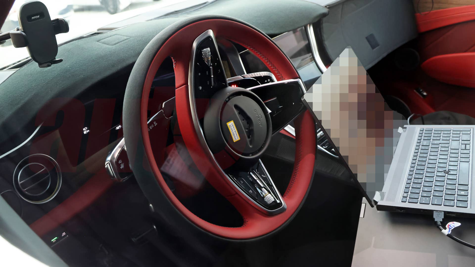 2027 Bentley Luxury Urban SUV interior spy shot