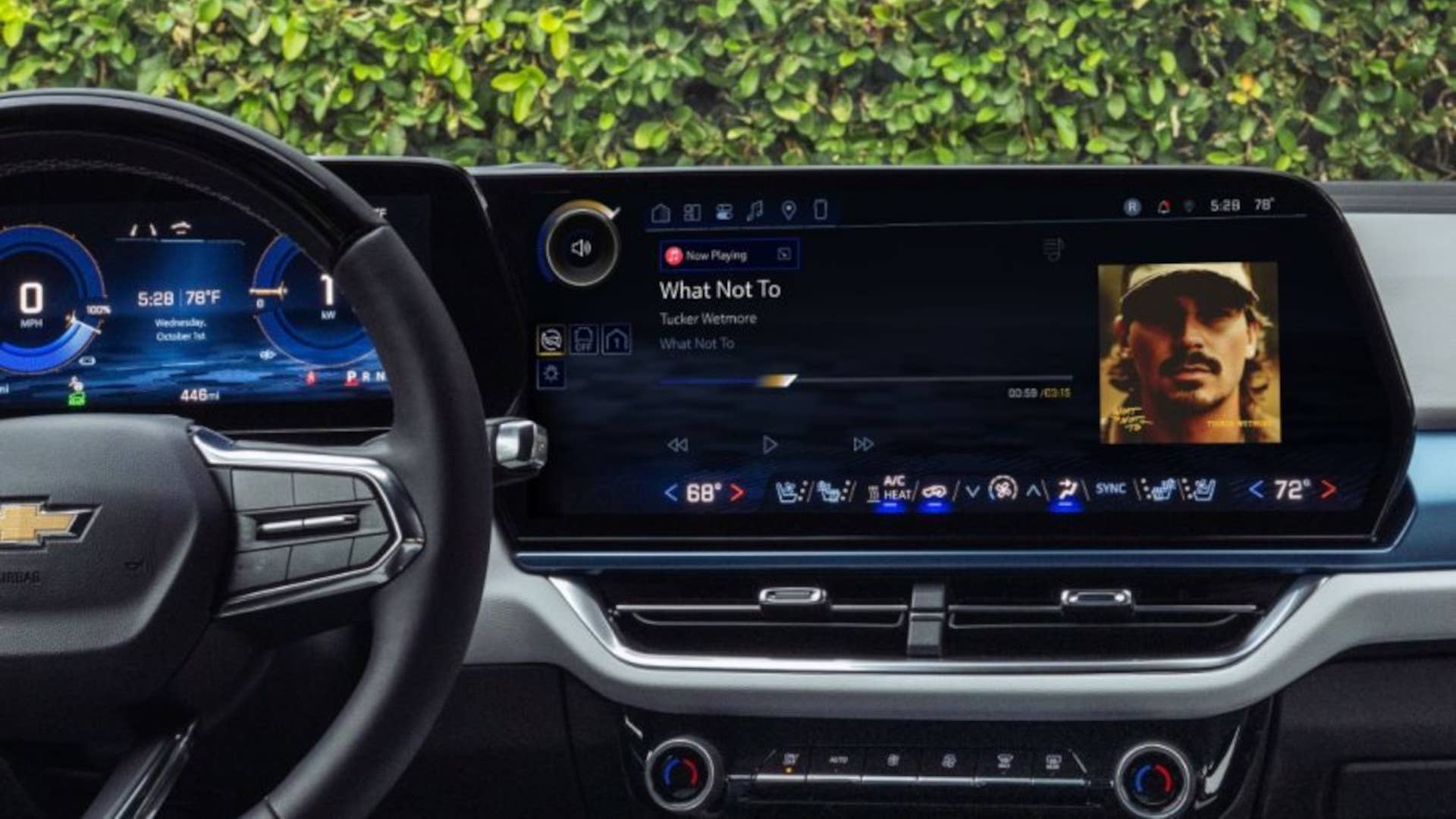 Apple Music shown on the 2025 Chevrolet Equinox EV
