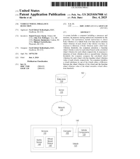 Ford wheel imbalance detection patent Aims to Stop Premature Tire Wear and Highway Shimmy 5 ford wheel imbalance patent2