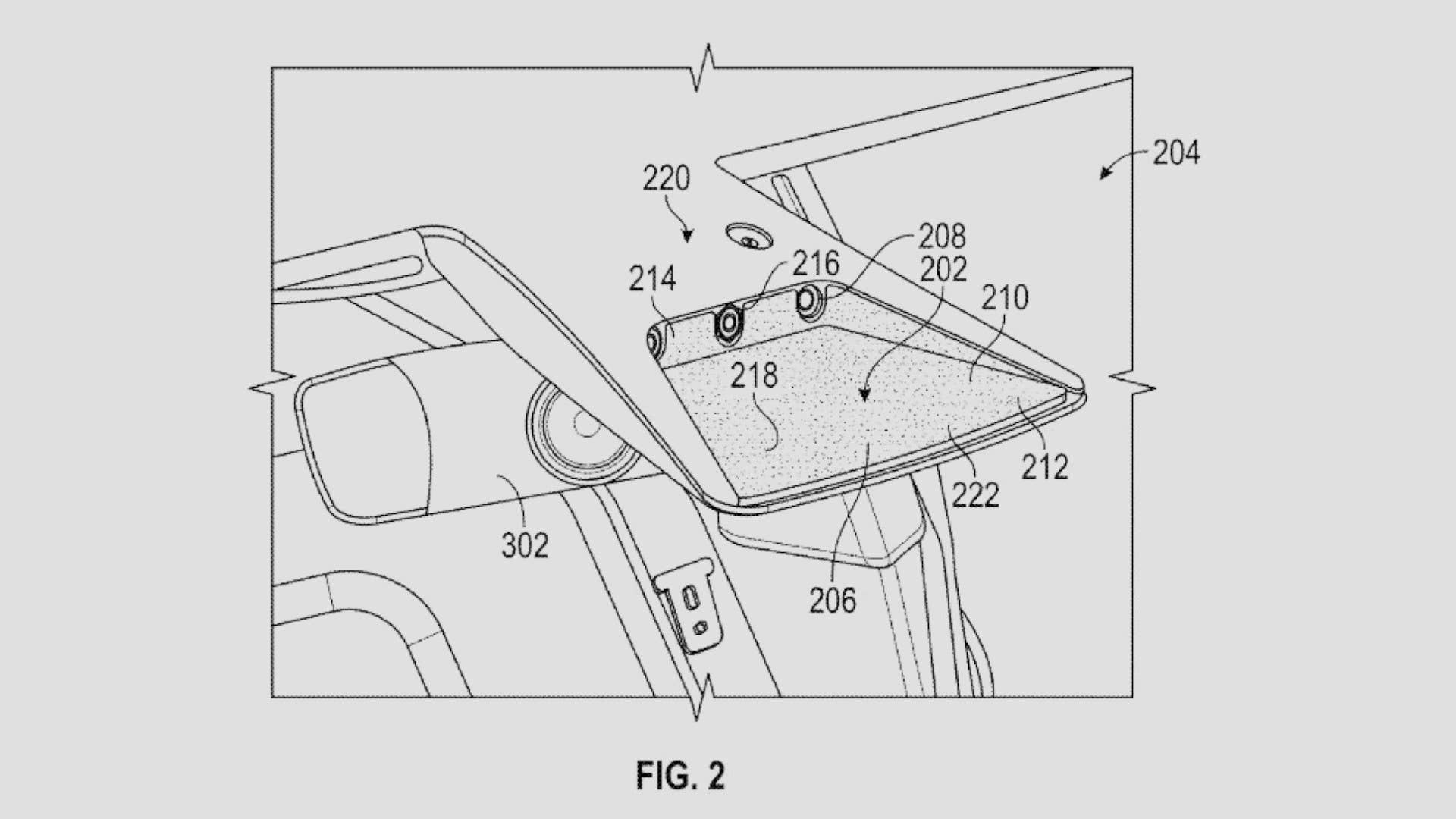 Tesla anti-glare patent sketch