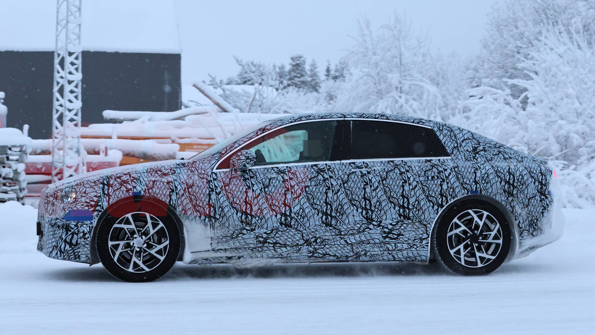 2027 Mercedes-Benz C-Class with EQ Technology spy shot