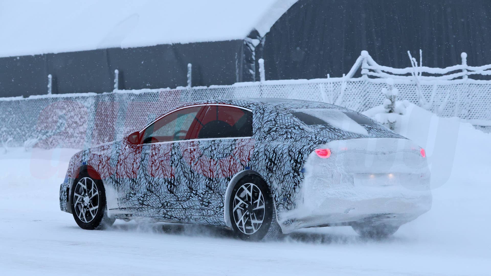 2027 Mercedes-Benz C-Class with EQ Technology spy shot