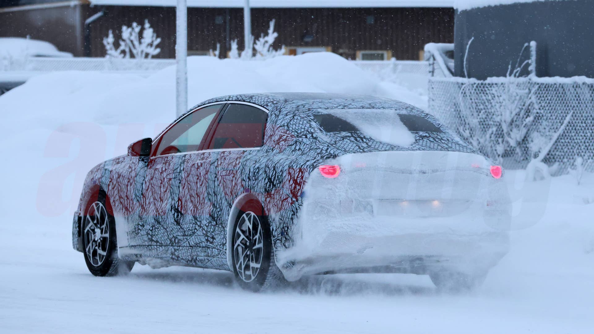 2027 Mercedes-Benz C-Class with EQ Technology spy shot